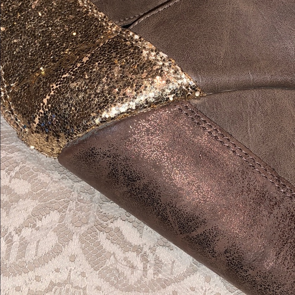 Arizona Gabby taupe open toe wedge heel - Picture 3 of 5